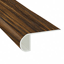 Bourbon Barrel Oak Vinyl Waterproof 2.25 in wide x 7.5 ft Length Low Profile Stair Nose